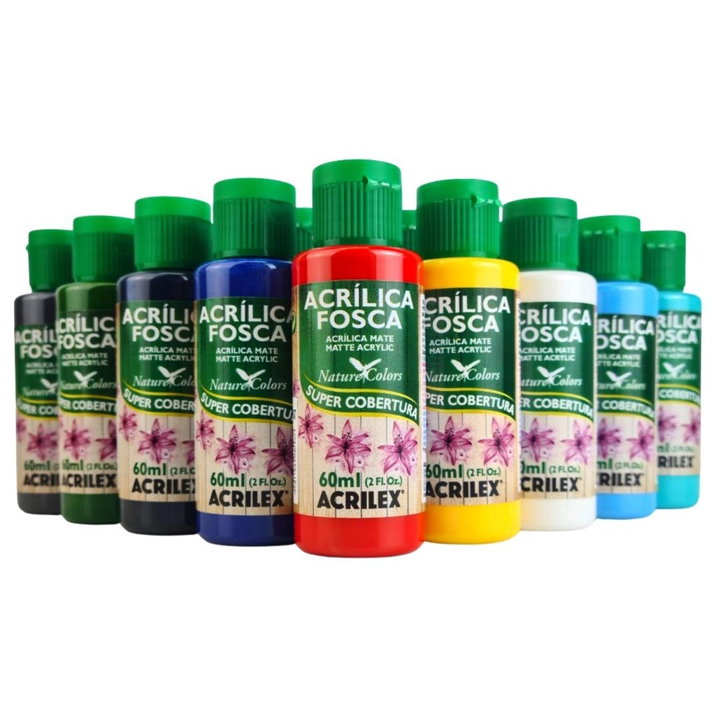 Tinta Acrilica Fosca 60ml Acrilex - Escolha a Cor