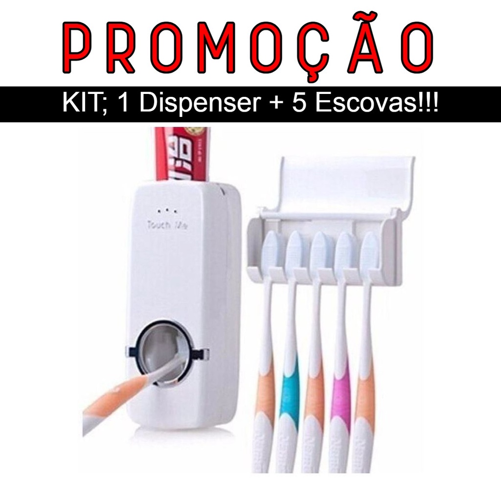 Dispenser Aplicador Creme Dental Automatico Pasta Dente Suporte Escovas