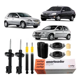 Kit Amortecedor Dianteiro Traseiro Cofap Corsa Celta Prisma + Kit