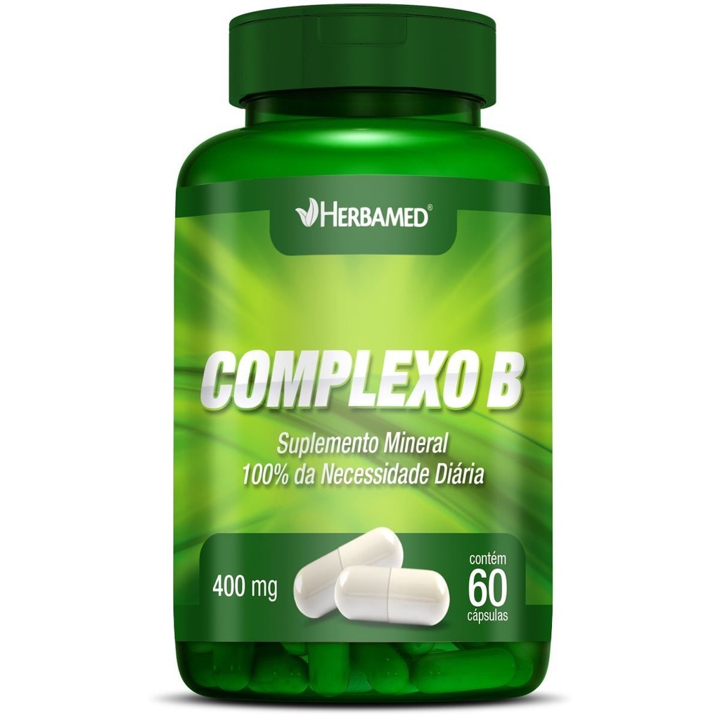 Suplemento Mineral Complexo B Herbamed 400mg 60cap | Shopee Brasil