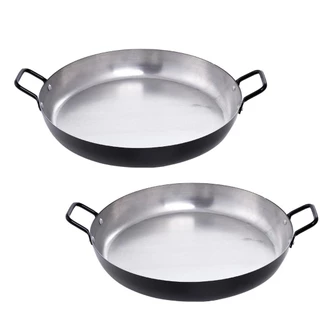 Kit 2 frigideiras pergaminho Mini Tacho em aluminio Preto N 24 do forno para a mesa - Restaurante / Confeitaria / Cookies / Tortas / Porcao