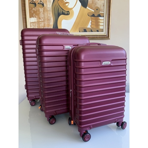 Kit 3 malas para viagem Grande 35kg Média 23kg e Bordo 10kg Fan