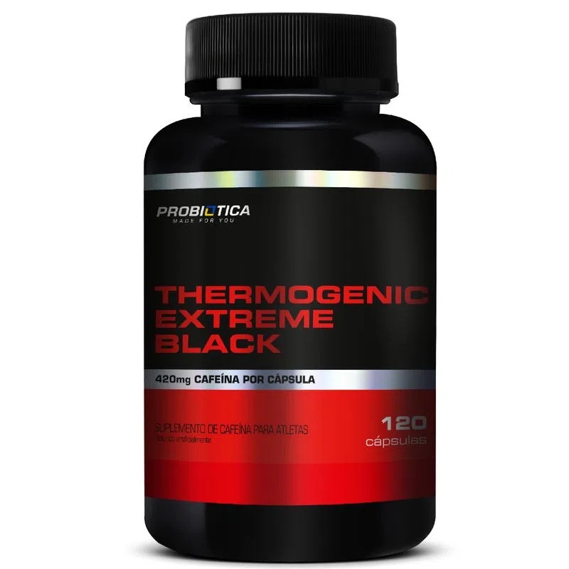 TERMOGÊNICO EXTREME BLACK POTE 120 CAPSULAS Probiotica