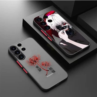 Capa Do Telefone Sentir A Pele Matte Antifingerprint Tóquio Ghoul Kaneki Ken Anime Para Samsung S8 S9 S10 S10E S10 Lite S20 S20FE S21 S22 S23 S32 Plus Ultra 5G A32 A53 J6 M51 5G
