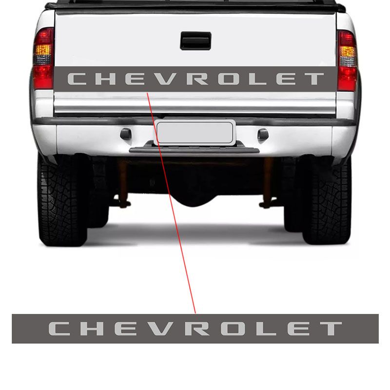 Faixa Chevrolet S10 Rodeio 2006, 2007 e 2008 Adesivo Tampa Traseira