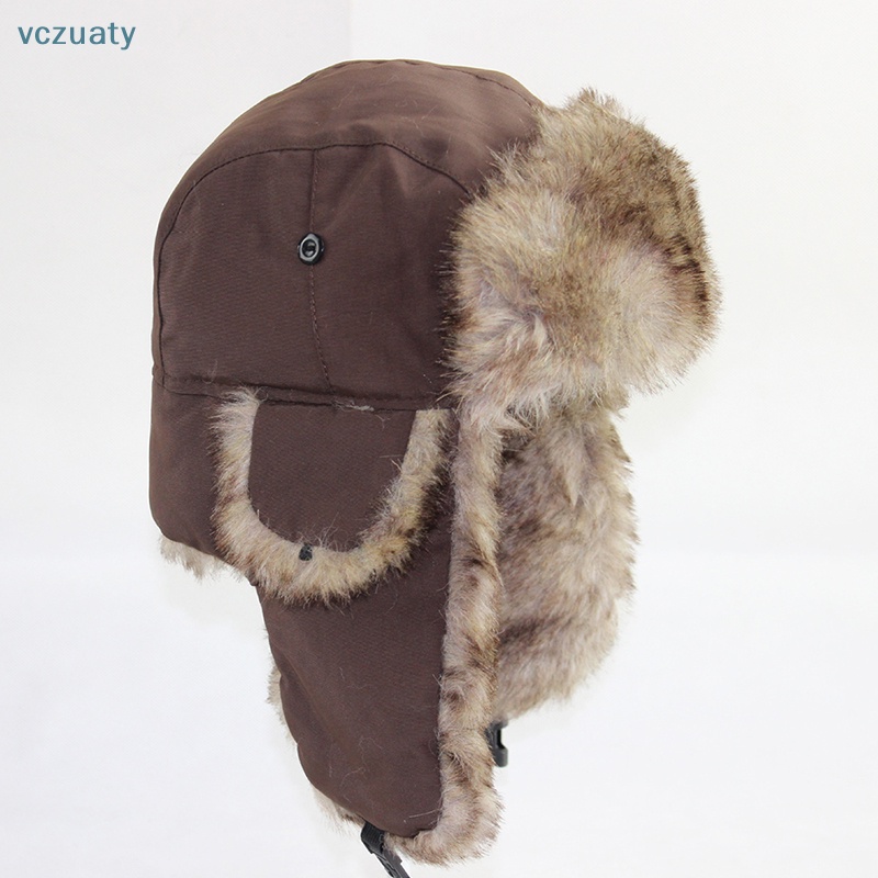 vczuaty Winter Russo Chapéu De Inverno Fofo Fur Cap BR