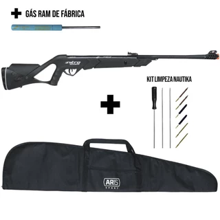 Carabina Pressão GásRam 5.5 CBC Nitro Advanced + Kit Limpeza