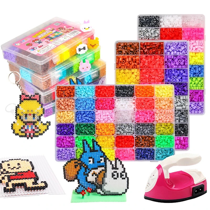 11000pçs 2.6mm Perler Hama Beads Refil Pacote 3 Kit Pegs Stater Artesanato Infantil