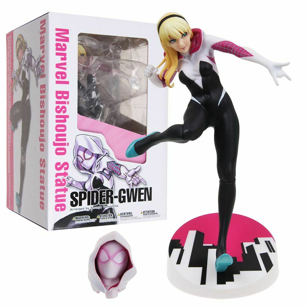 Bishoujo Estátua Homem Aranha Gwen Stacy Ação Figura Sexy Menina Anime Brinquedos De PVC Figuras Modelo 21cm/16CM