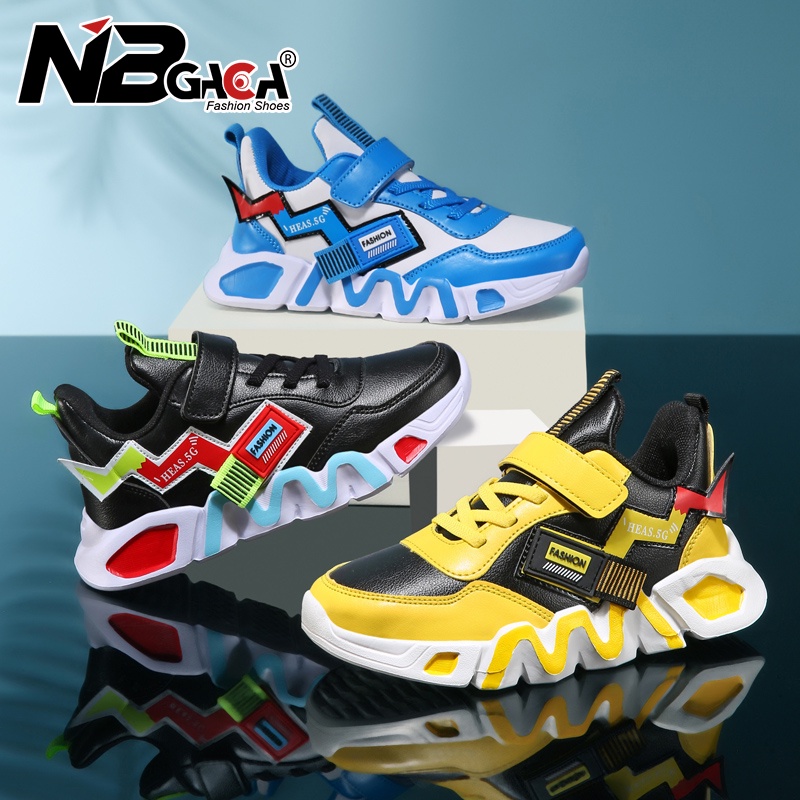 Desenho Animado Pikachu Kids Sneakers PU Sapatos De Corrida Esportiva Para Meninos De Couro Ao Ar Livre Sola Macia Não Deslizante 2023 Outono Inverno Crianças