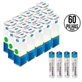 60 Pilhas Aaa Palito Comum Caixa Ultra Power