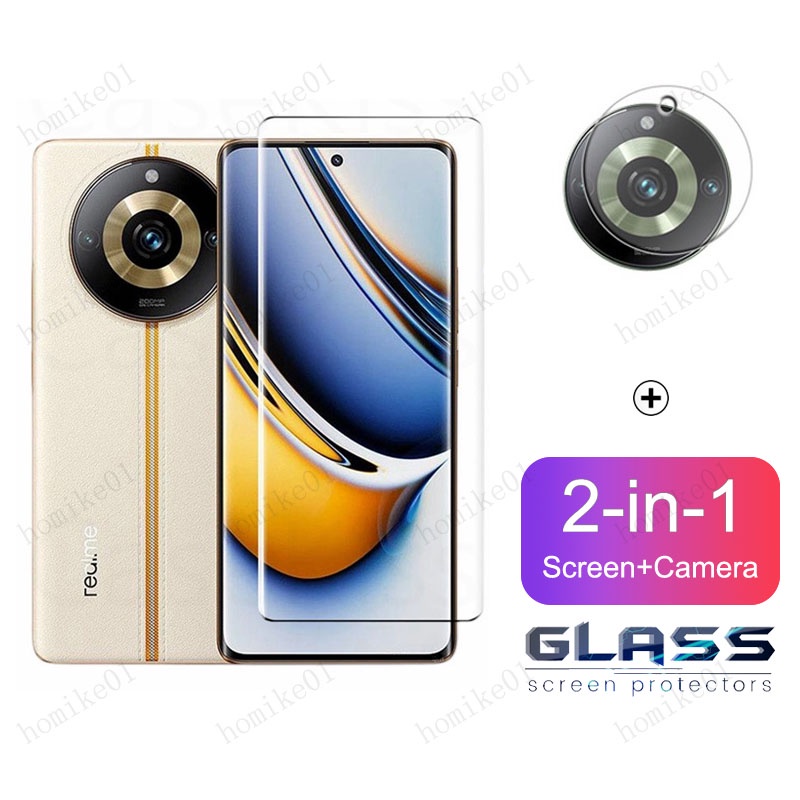 Película Protetora De Vidro e Câmera 9D 2 Em 1 Para Realme 11 Pro+ 5G ...