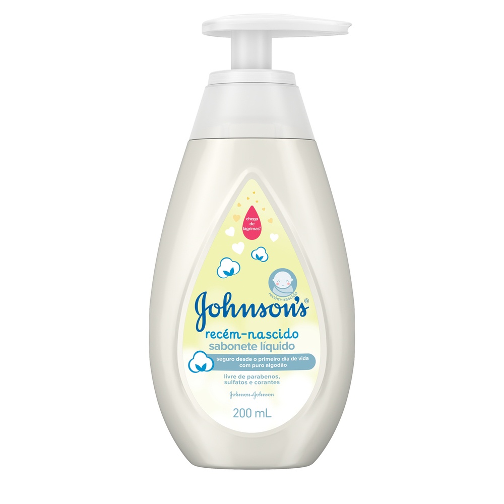 Sabonete Líquido Johnson'S Baby Recém Nascido - 200Ml