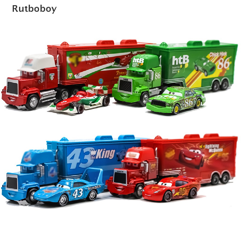 Disney pixar carros 3 jogo versão relâmpago mcqueen mack tio caminhão 1:55  diecast liga de metal modelo carro crianças brinquedo - AliExpress