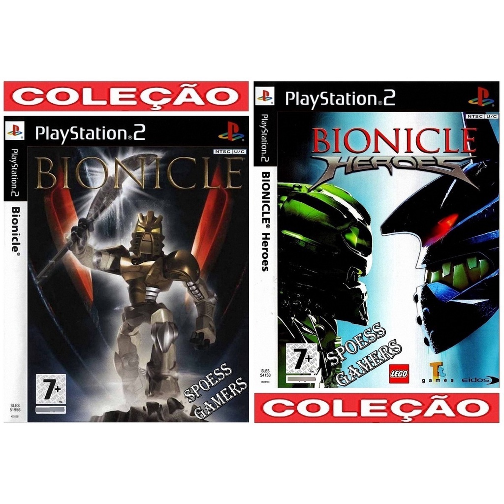 Bionicle 1 E 2 Ps2 Coleção (2 Dvds) Patch Robo Infantil Lego | Shopee ...