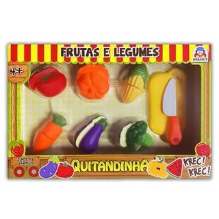 Kit Fruta E Legumes Quitandinha Com 8 Itens 9006 - Braskit