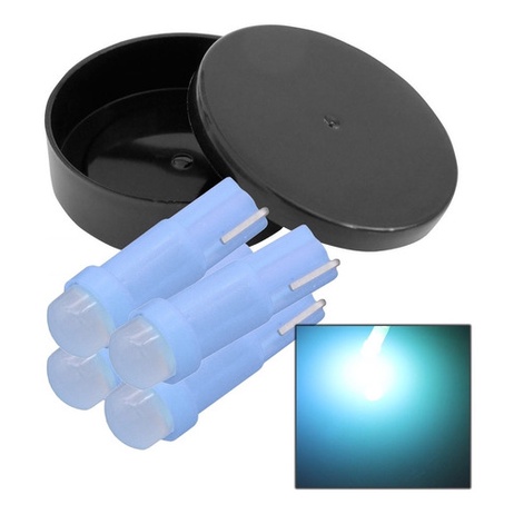 4 Lâmpada Led Ice Blue Comando Ar Ventilação S10 2008 2009