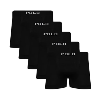 Kit 5 Cuecas Box de Microfibra Polo Star Preto
