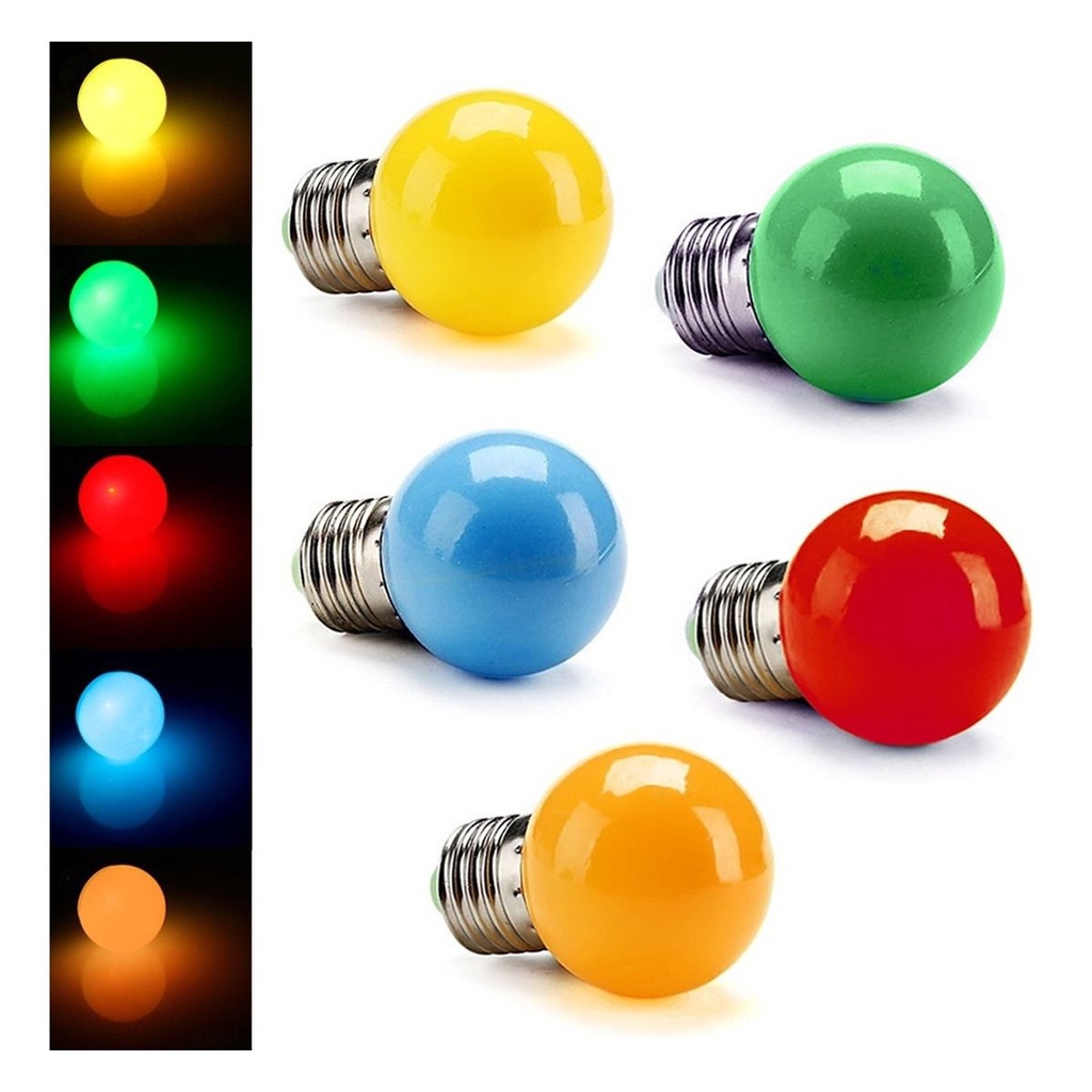 Lâmpada Led Modelo Bolinha Led 1w Decorativa Rosca E27