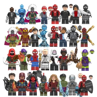 SuperHeroes Homem Aranha Série Coleção Mini Blocos De Construção Figura Brinquedos Crianças Presente
