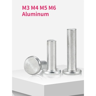 Aluminum Rivets Solid Flat Head Blind Rivet M3 M4 M5 M6 Length 5 -30mm  GB109 AL