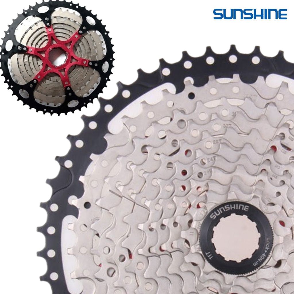 Catraca Cassete Sunshine 12 velocidades HG 11/52 Padrão Shimano Sram ...