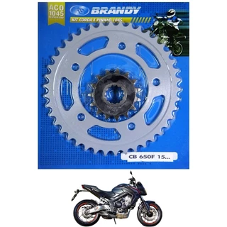 Kit Relação para Moto Honda CB 650F / FA 14 Em Diante Sem Corrente - Brandy