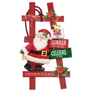 natal papai noel feliz natal 1 peça decorativa 20cm envio em 24h envio em 24h