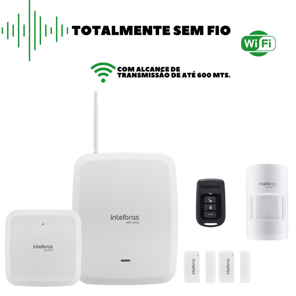 Sirene Sem Fio Xss 8000 Para Central Amt 8000 Intelbras