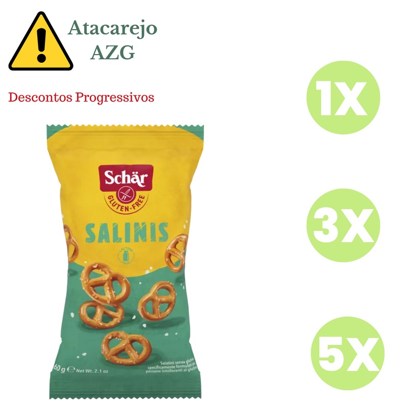 Salinis Mini Pretzel Salgado Sem Glúten Schär 60g *Val.210126 | Shopee ...
