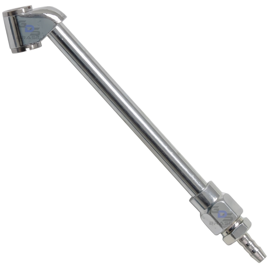 Bico de Encher Pneus Profissional Entrada Rosca 1/4 Com Bocal Duplo