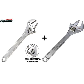 Kit Chave Inglesa 10’’ 250mm + Chave Inglesa 12’’ 300mm