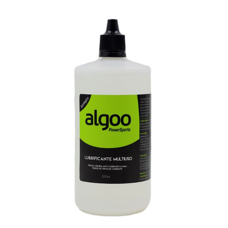 Óleo Lubrificante Multiuso Corrente Bike Algoo Powersports Anti-Corrosivo Eco 200ml