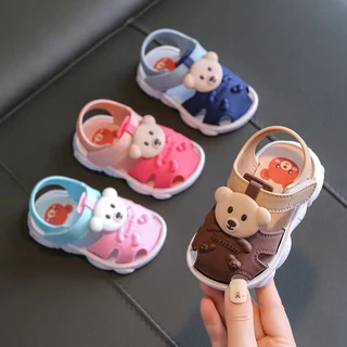 2023 Summer Baby Boys Meninas Sandálias De Praia Para Crianças Cartoon Infantil Sapatos De Criança De Sola Macia E Confortável Estudante