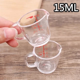 Copo Medidor De 15ml Mini Panificação/Cozimento Portátil Reutilizável Tempero Transparente Resistente Ao Calor Simples De/Ferramentas Essenciais De Cozinha