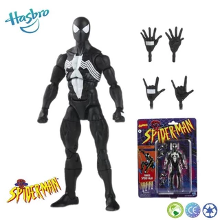 Descrição Item Hasbro Marvel Legends Black Spider Man Armadura Vintage Symbiote Veneno Simbiote Incrível Amigos Ação Figura Crianças Brinquedos Original 6 Polegadas
