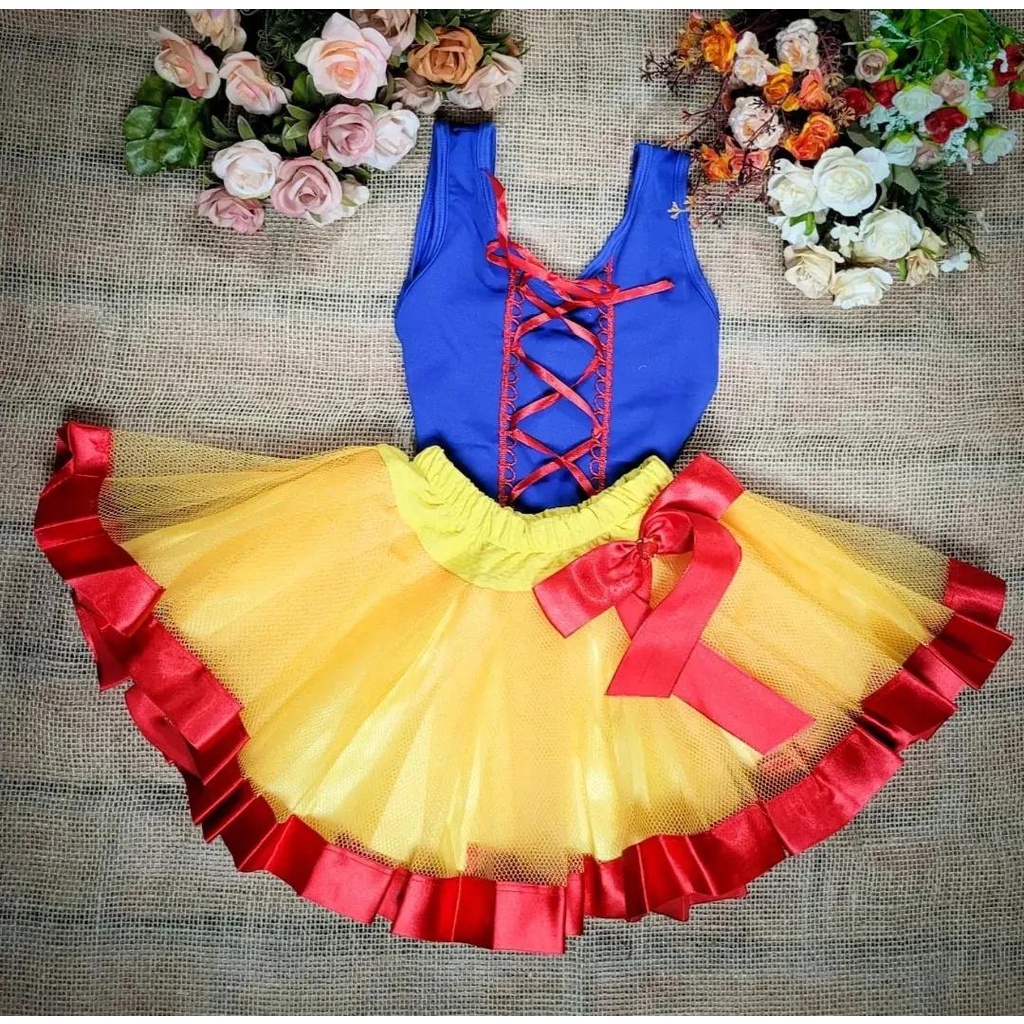 Roupa da branca de neve sales de tule