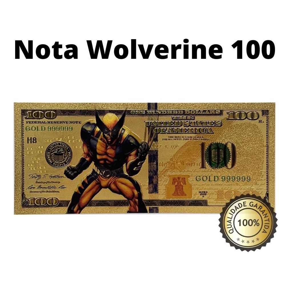 Nota Colecionador Wolverine Logan X-men 100 Top | Shopee Brasil