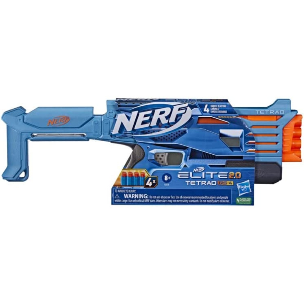 Lançador Nerf Elite 2.0 Tetrad Qs-4 - Hasbro