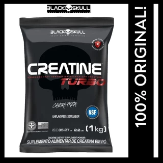 Creatina Black Skull Refil Turbo 1KG Sem Sabor