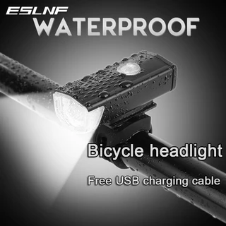 ESLNF 300 Lumens Luz De Bicicleta LED Farol USB Recarregável Mountain Bike Head Light Acessórios Para