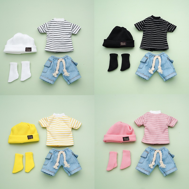 Nova Roupa De Bricolage Acessórios De Moda Doll T-shirt Shorts Adequados Para Fat 30cm