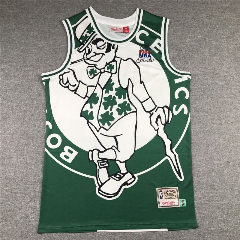 Camisa Regata de Basquete Nba Laribert Celtics Two-Color Retro Ano Do Macaco Conforto Rato Swinger Versão Tear-Off Bordado Jersey