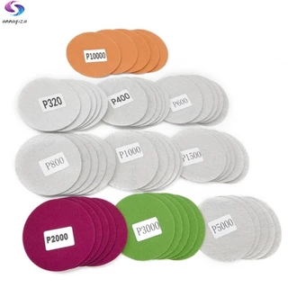 " Os Melhores Discos De Lixa De 3 Polegadas Para Polimento De Vários Materiais 50pcs Com 320 10000 Grits "