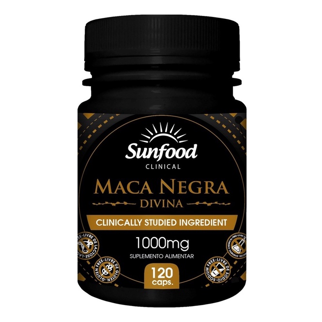 Maca Peruana Negra 120 Cápsulas Sunfood