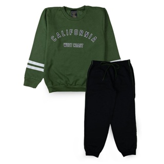 Conjunto Infantil Masculino Moletom California West Coast Militar 0504 - Torrox