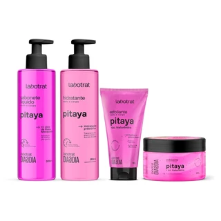 Labotrat Kit 4un Dia a Dia - 1un Sabonete + 1un Hidratante + 1un Esfoliante 150g + 1un Esfoliante 300g - Pitaya
