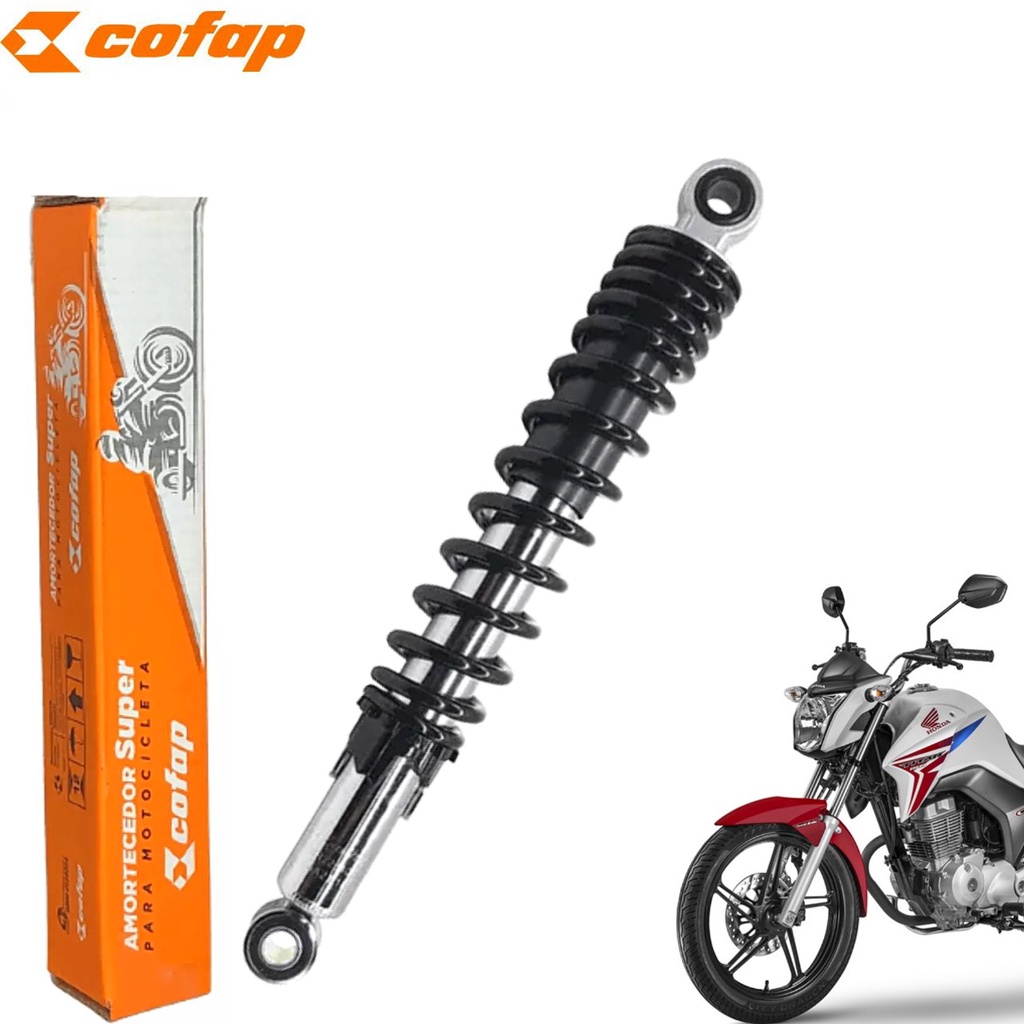 Amortecedor Honda Fan Titan 150 160 Traseiro Original Cofap Com Regulador