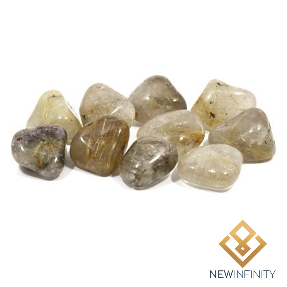 10 pedras de Quartzo Rutilado Rolado Cristal Natural 2cm Sucesso e ...