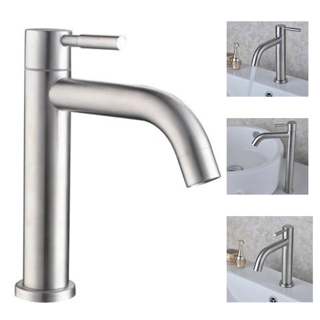 Torneira Para Cozinha Monocomando Bica Alta Cromada De Pia Cuba Agua ...